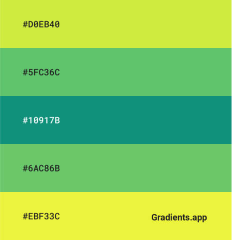 Gradients.app — create palette